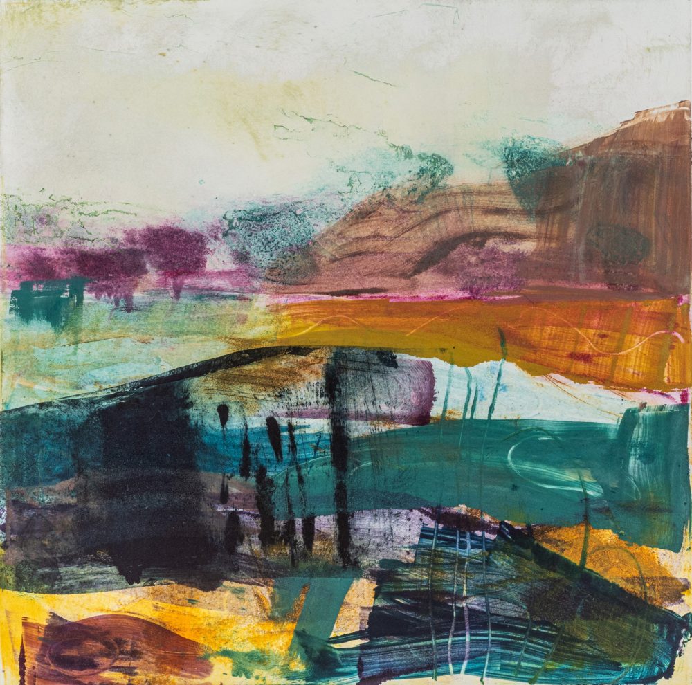 Approaching Storm by Louise Davies RE, Monoprint