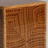 Oak cube by Mark Barlow, detail