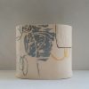 Winter, slip decorated stoneware by Louise McNiff