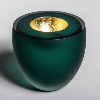 Gorudo Vase in green by Notarianni Glass