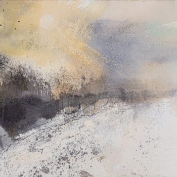 The Light after a Winters Day, mixed media by Pascale Rentsch
