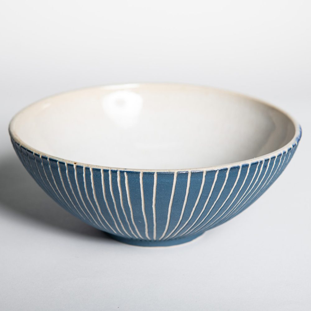 Blue Sgraffito Bowl by Joanna Oliver