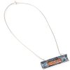 Large Rectangle Curved Bar Necklace by Emily Higham