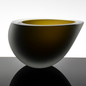 Solitude Vase in Amber by Amanda Notrianni