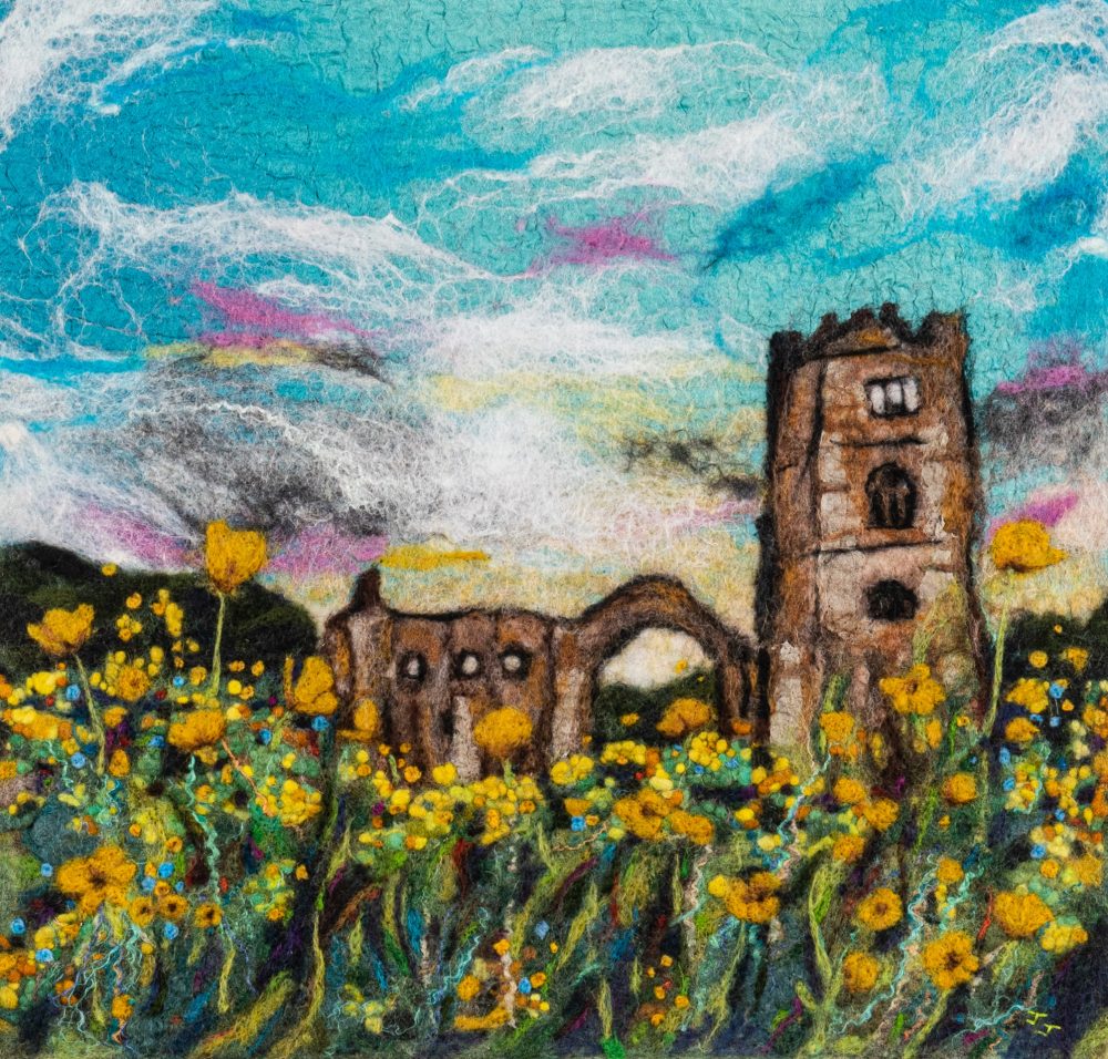 Buttercups at Fountains Abbey by Janine Jacques