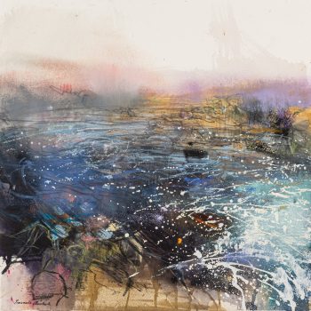 Down the River Waters I Go by Pascale Rentsch, mixed media