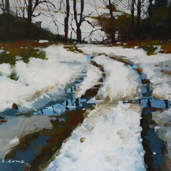 Through the Snow at Littondale by Paul Talbot-Greaves