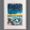 Gannet Flight Small by Kittie Jones, framed