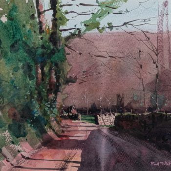 Early Spring Sunshine, watercolour by Paul Talbot-Greaves