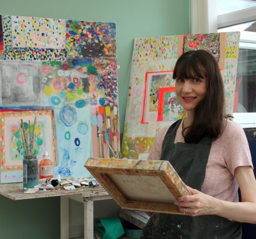 Sarah Cooney in her studio