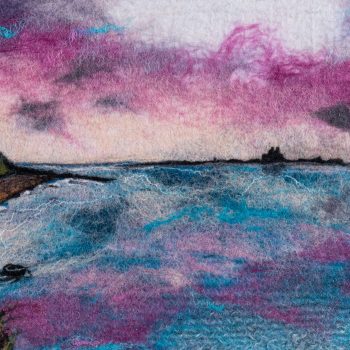 Lindisfarne Sea View, felt by Janine Jacques