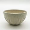 Small White Ribbed Bowl by Illyria Pottery