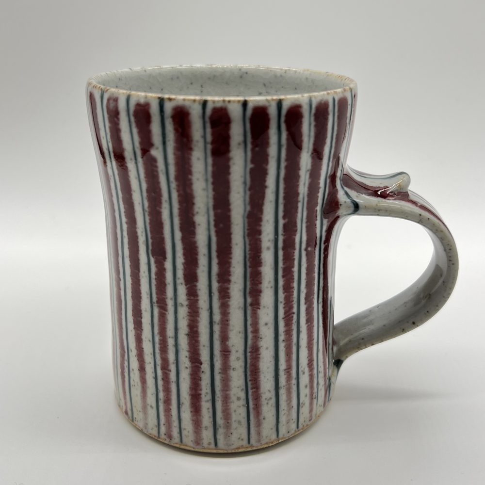 Mug - Red Pinstripe by Selborne Pottery