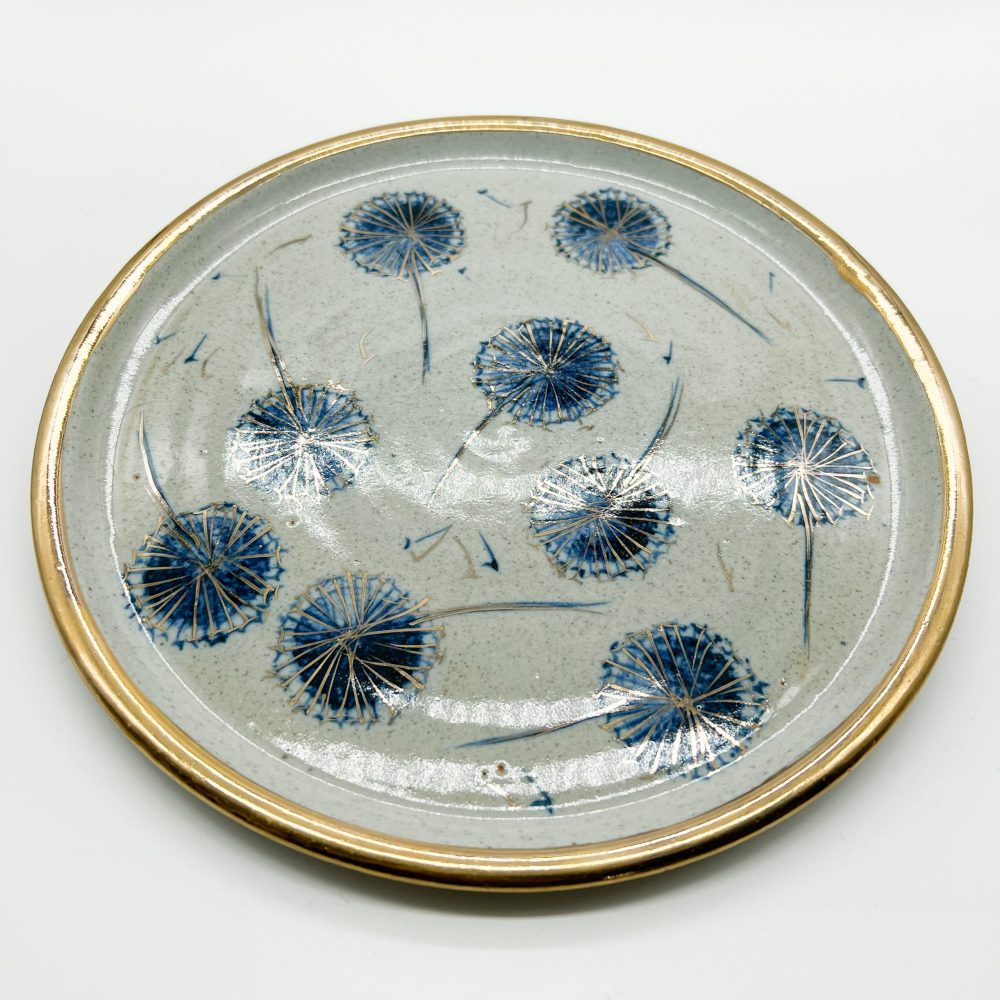 Serving Platter - Gold Allium by Selborne Pottery