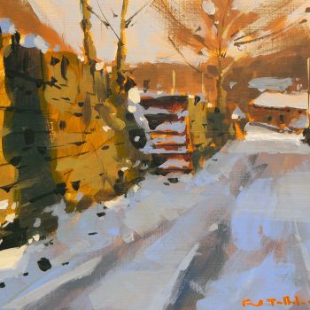 First Snow, original painting by Paul Talbot-Greaves