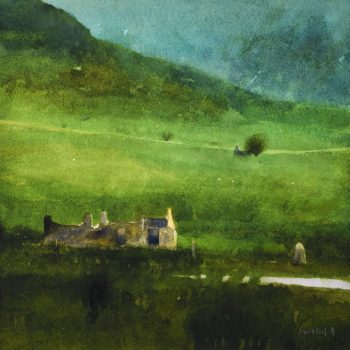 In the Hills, watercolour on paper by David A Parfitt RI