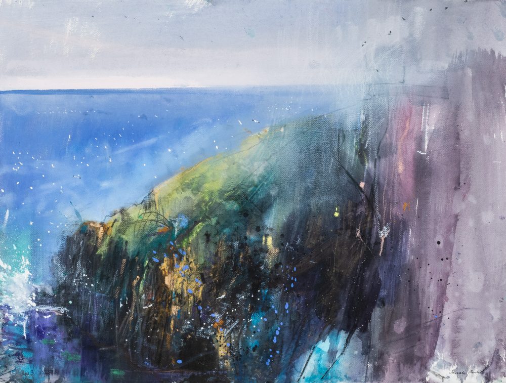Summer Cliffs, original painting by Pascale Rentsch RSW