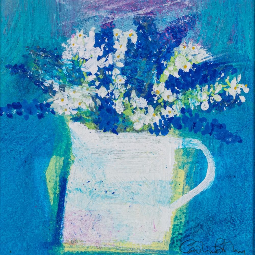 Grape Hyacinth, original painting by Caroline Bailey RSW