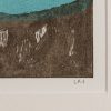 Signed detail of Almost Dusk, monoprint by Louise McNiff