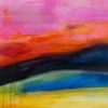 Detail 2 of Following the Sunset, original painting by Louise Davies RE