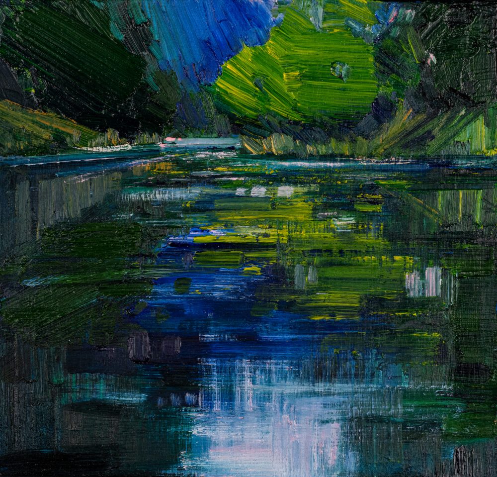 Early Morning River, original painting by Emerson Mayes