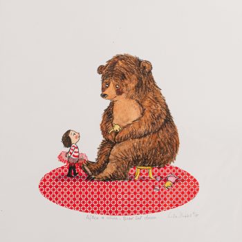 After a while, Bear sat down, limited edition screen-print by Lisa Stubbs