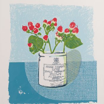 Winter Berries and Marmalade, limited edition screen-print by Lisa Stubbs
