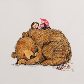 Nap Time, limited edition screen-print by Lisa Stubbs