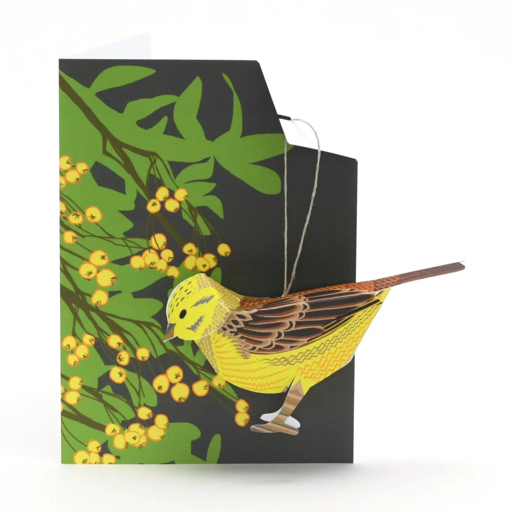 Yellowhammer - 3D Card, greetings card by Faye Stevens