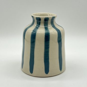 Bud Vase - Turquoise, ceramic vase by Lucy Bromilow