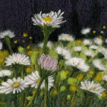 Wild Daisies, felt by Janine Jacques