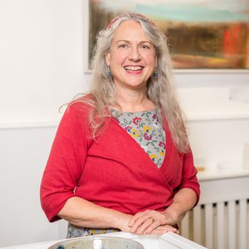 Photograph of Astrid Hubbard, staff member at Watermark Gallery in Harrogate North Yorkshire