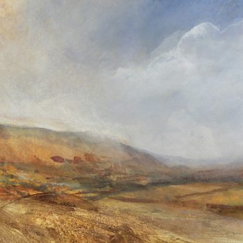 Heat Haze on Boss Moor, looking towards Rylstone Fell, original painting by Katharine Holmes