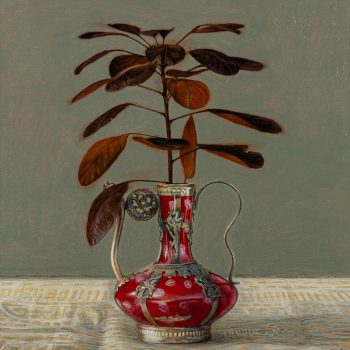 Cotinus in a Chinese Vase, original painting by Tom Wood