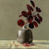 Cotinus in a Grey Vase, original painting by Tom Wood