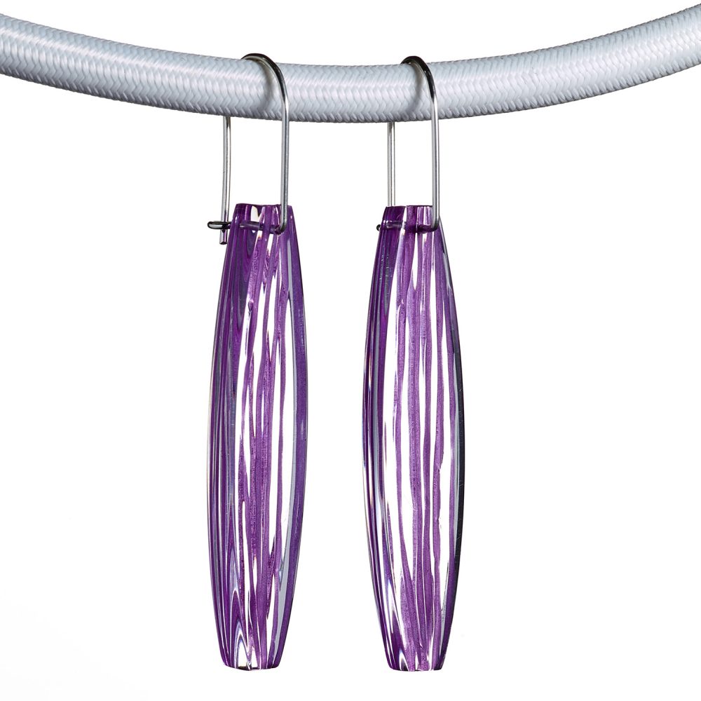 Purple Seed Earrings by Sarah Packington