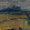 Detail of Morning Light, Bamburgh, original painting by Andrew Farmer ROI