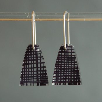 Black Weave Earrings by Sarah Packington